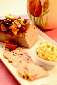 Pieczona cielęcina w tymianku z bakaliami